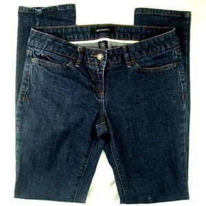 I Love Ronson Womens Jeans Size 6 Dark Wash Slim Fit Embroidered Pockets Stretch